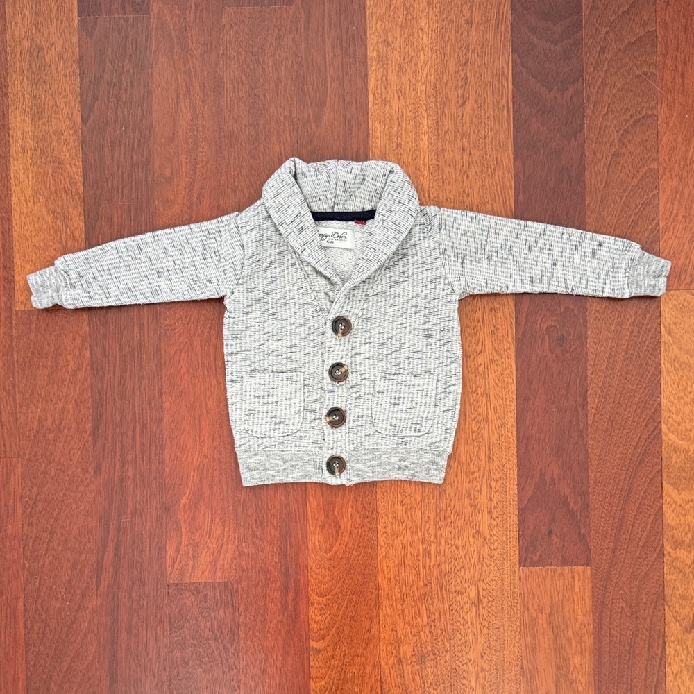 Sovereign Code Gray Kids Button-Up Sweater